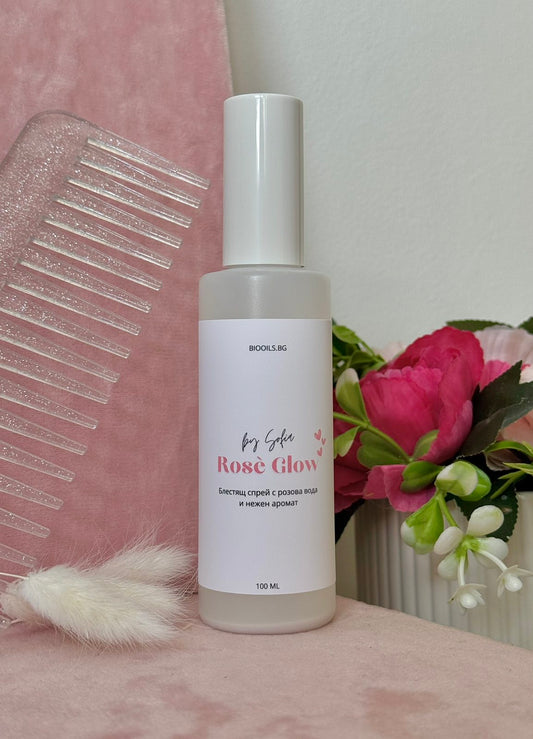 Rosè Glow - 48h Блестящ спрей за коса и тяло
